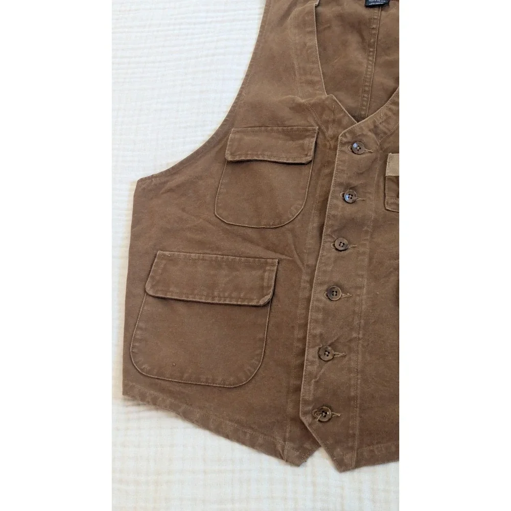 Vintage Polo Ralph Lauren Sportsman Hunting Shooting Duck Canvas Vest USA Large